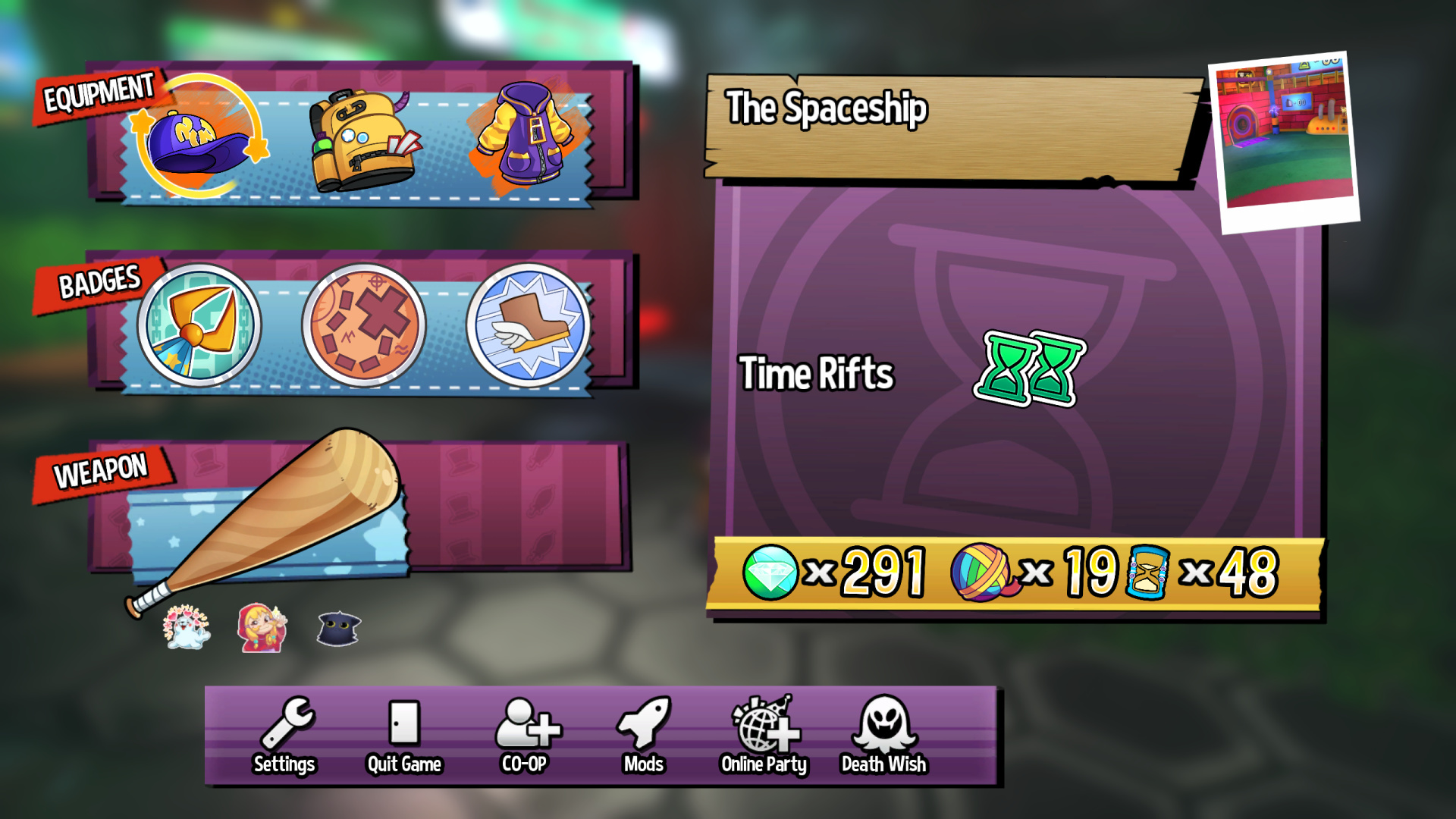 Level menu of the game. Left chart: The player completed levels 1