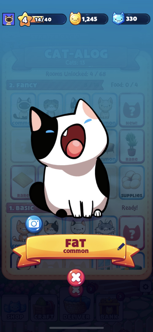 Cat Game  Game UI Database