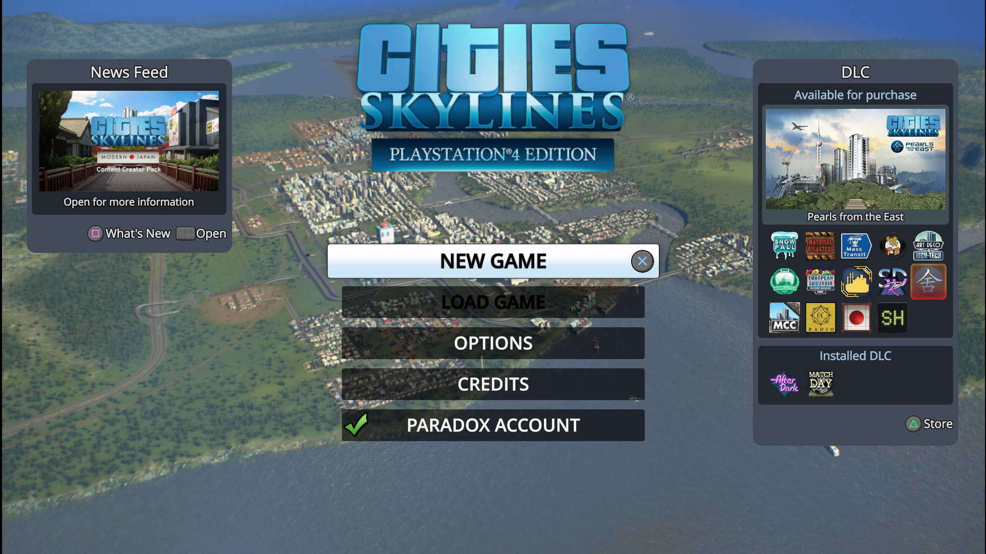 Cities: Skylines - Playstation 4 | Game UI Database