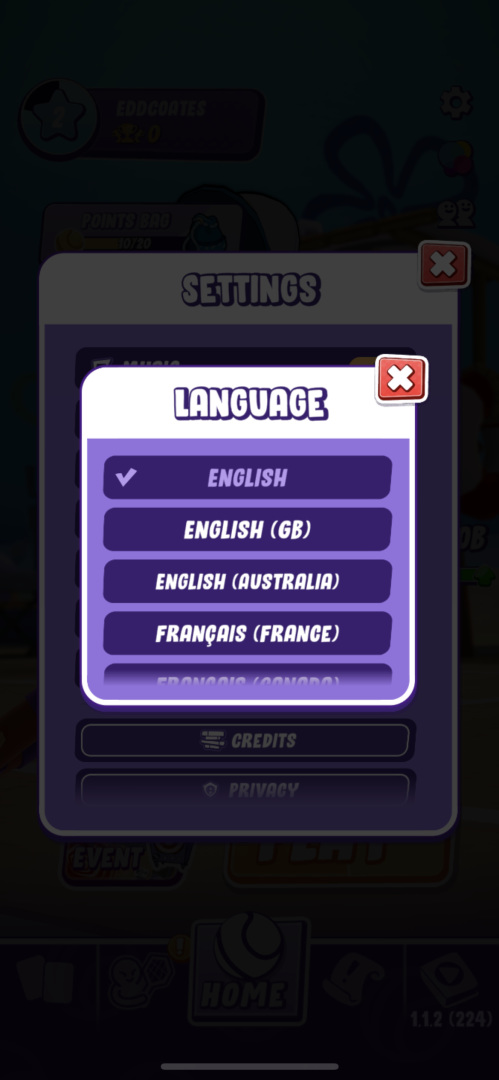 Language  Game UI Database