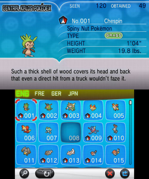 Free: Pokémon X and Y Pokémon Sun and Moon Chespin Pokédex - pokÃ©mon x and  y 