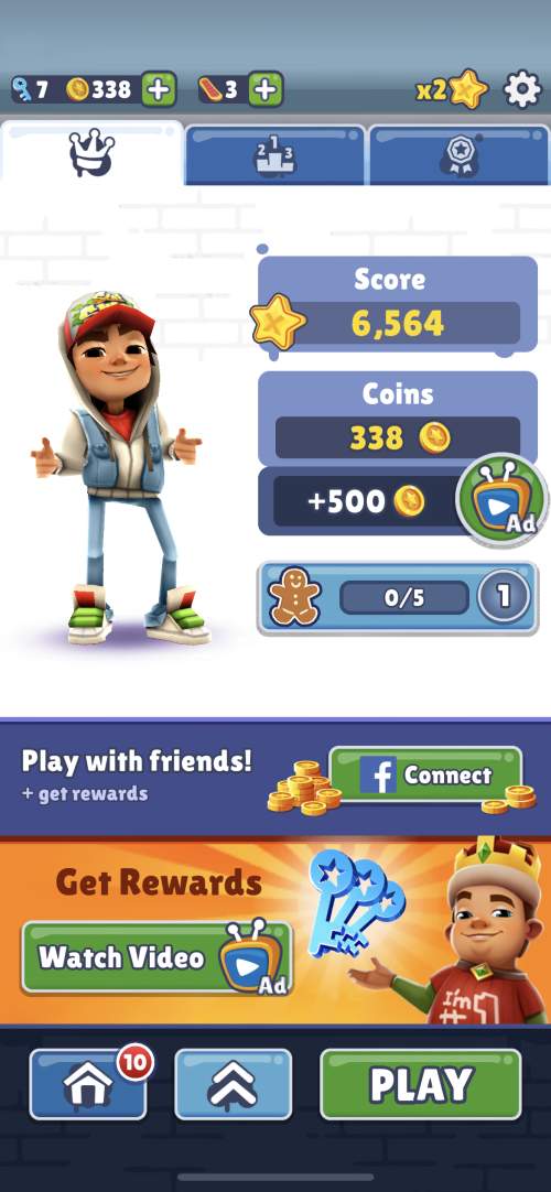 Playing Subway surfers keyboard and mouse first time 